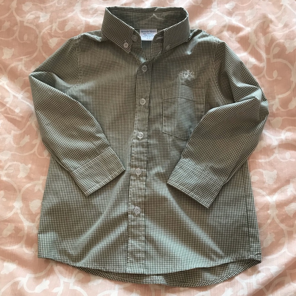 Monogrammed Button-down Shirt